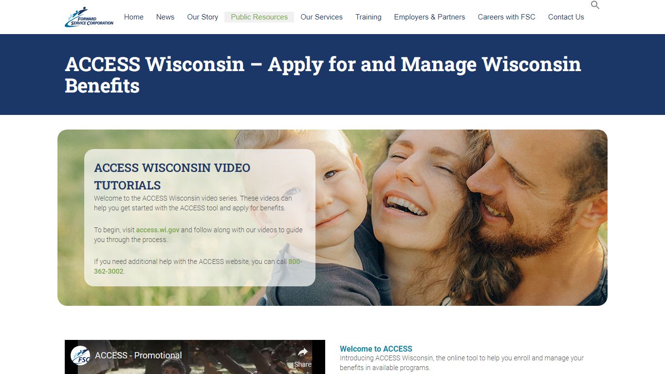 ACCESS Wisconsin – Apply for and Manage Wisconsin Benefits